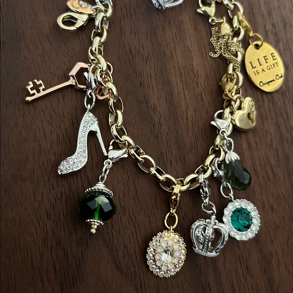Origami owl bracelet in tone gold and silver/ 12 charms - Picture 15 of 15
